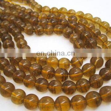 Beer Quartz round beads/Round Beads/2015 Wholesale gemstone beads/Gemstone beads factory/