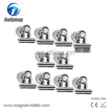 Strong Refrigerator Magnet Hook Clips with Neodymium Magnet - Perfect Fridge Magnets