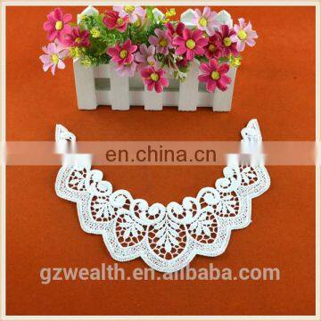 Hot sale fashion design crochet lace neck trim polyester collar applique for decoration