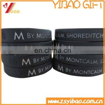 Silicone Wristband With Laser Number