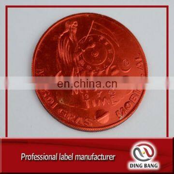 DB high quality plastic gold coin for sale