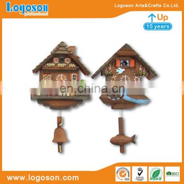 Souvenir Germany tourism resin magnets personalized custom 3d wooden Cuckoo Clock resin fridge magnet