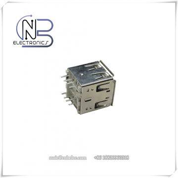 USB 2.0 Header Double Stack Connector, Right Angle Pac Mount Usb Connector photo-5