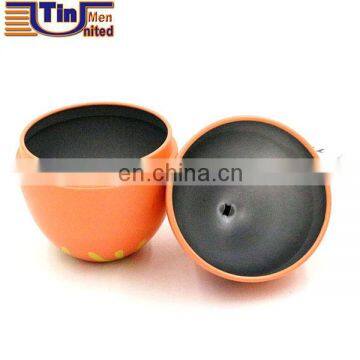 Easter egg tin box 0.3mm Thck Flat Bottom Slitng Halfway Egg Tin Can