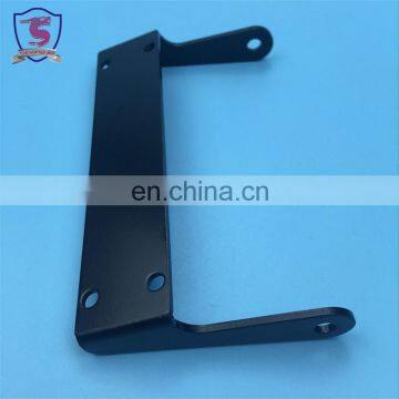 Custom Black Powder Coated U Shaped Part Metal Brackets