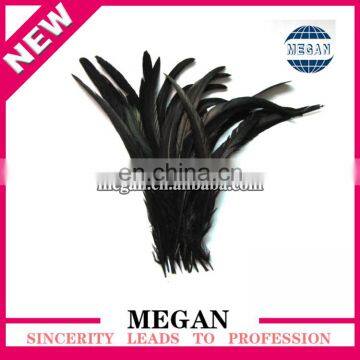 wholesale cheap black real rooster tail feather