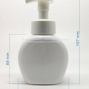 Hot Sales 330ml White Plastic Soap Foam Nurse Hand Sanitizer Bottle photo-2