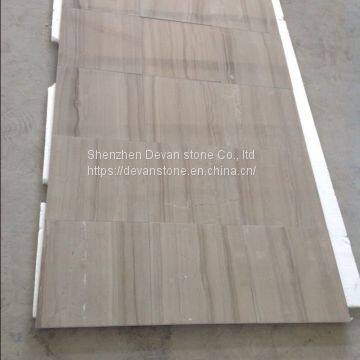 Athens Grey Wood Marble Flooring Tiles photo-2