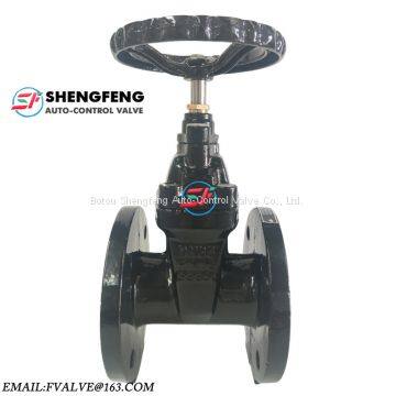 DIN F4 NRS GGG50 16 BAR DN65 Ductile iron Resilient seat gate valve