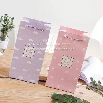 High End Paper Pink Shopping Package Bag photo-2