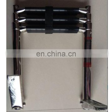 Three Step Telescoing Drop Stainless Steel Ladder