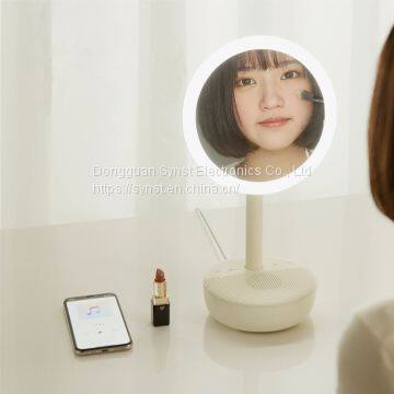 LED Makeup Mirror With Bluetooth Speaker and Table Lamp photo-2