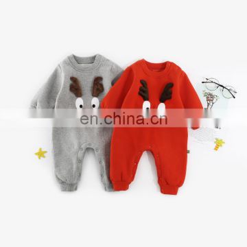 Christmas Hot Selling Deer Baby Rompers Jumpsuit Toddler Kids Clothing European style Cute Baby Christmas Clothes suit