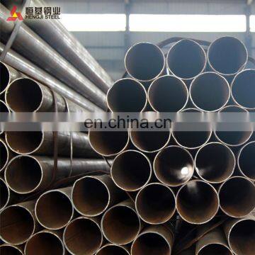 High Carbon BS1387 ERW Black Steel Pipe 40ft Length