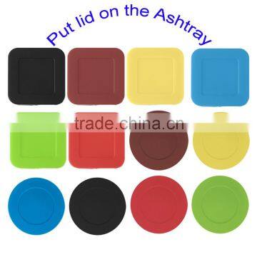 Cheapest Silicone Ashtray Eco Friendly Black Shatterproof Cigar Funny Ashtray Rubber Silicone Ashtray photo-5