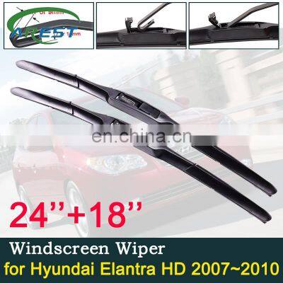 Car Wiper Blade for Hyundai Elantra HD 2007~2010 Front Windscreen Windshield Wipers Car Accessories J U Hook Type 2008 2009