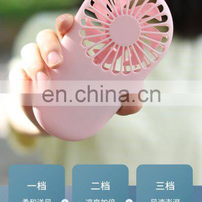 2021 Hot Sell Handheld Mini Fan Rechargeable Battery Fan USB Mini Folding Fan Low Noise Cute photo-4