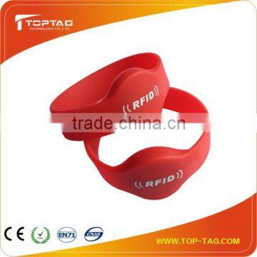 2014 new Ntag203 silicon RFID wristband red color simple style