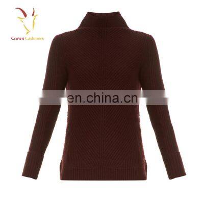 High Neck Ladies Long Pullover Sweater photo-4