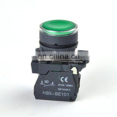 22mm Waterproof Illuminated LED Round Push Button Switch With Neon Light SB5(LA68S XB5) -AW33B5 1NO 1 NC AC DC24V/AC220V photo-5