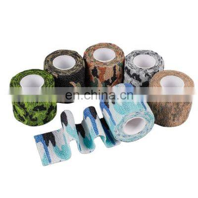 Camouflage Color Printed 7.5cm High Elastic Self Adherent Cohesive Bandage for Hospital