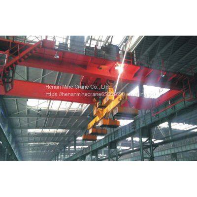 10+10 Ton Double Beam Overhead Crane With Revolving Electromagnetism Hanger photo-4