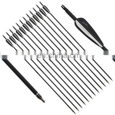 12pcs order from factory direct pure carbon arrow shafts ID6.2mm spine length31'' Straightness0.001 carbon hunting arrow shafts