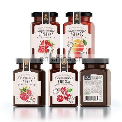 Crushed Apricot With Sugar Preserved Berries and Fruits Puree photo-3