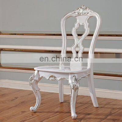 French Style Antique Royal White Marble Dining Room Furniture Sets photo-3