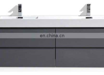 Philippines Modern Water Resistant Top Acrylic Makeup Bathroom Vanity With Led Mirror Light photo-2