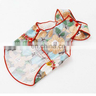 Luxury Designer Custom Wholesale Summer Premium Quality OEM Cute Cat Dress Pet Clothes
