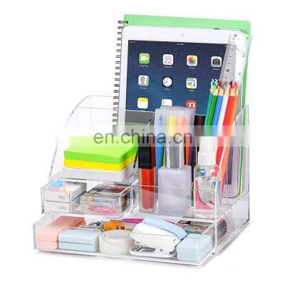 Acrylic Desk Organizer  Home/Office/Makeup Desktop Organizer with 2 Drawers