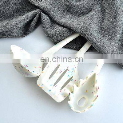 Silicone Spatula Full Package Color Dot Series Kitchen Set Integrated Cooking Shovel Spoon 10 Pcs a Set photo-3