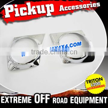 Car Accessories Chrome Kits Trim For 2015 Triton Sportero L200 Fog Lamp Cover