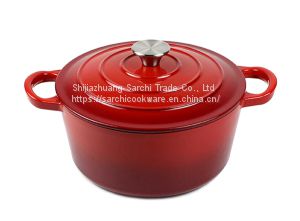 Cast Iron Soup Pot Enameled Stock Pots Enamel Coating Cast Iron Cookware Casseroles