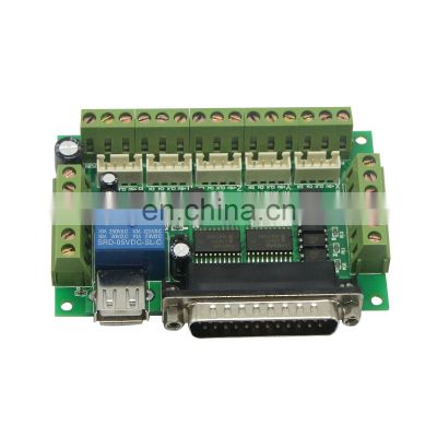 Upgraded 5 Axis CNC Breakout Board For Stepper Driver Controller mach3 Engraving Machine