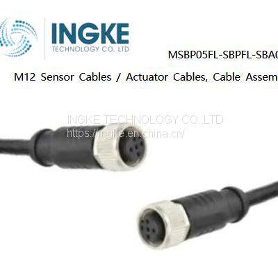 INGKE, MSBP05FL-SBPFL-SBA05, M12 Sensor Cables / Actuator Cables, Cable Assemblies