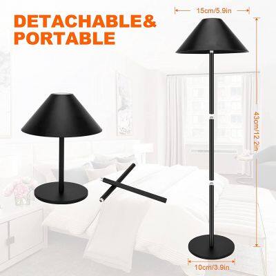 IP54 LED Table Lamp Dimmable Aluminium Table Lamp Wireless Rechargeable 4000 MAh Touch Switch White LED Table Lamp With Battery 3 W 240 Lm 3000K photo-3