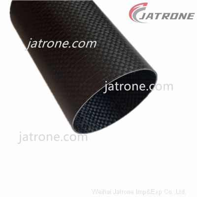 Buy 3K fabric weave matte carbon fiber tubes