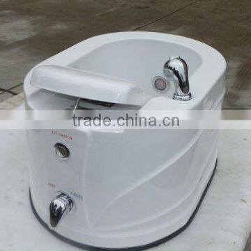 Wholesale Acrylic Solid White Foot Pedicure Spa Basin