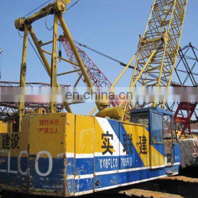 Kobelco 7055 crawler crane used, Cheap crawler crane Kobelco 7055