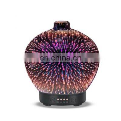 2021 140ml 3d Essential Oil Humidifier Electric Ultrasonic Aroma Glass Diffuser photo-5