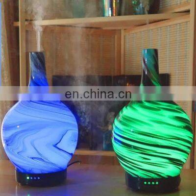 Ultrasonic Diffuser Essential Oil Diffusers 3d Newest Indoor Humidifier,Glass Aroma Diffuser With Seven Color photo-2