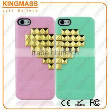 Valentine Gift Couple Studded Phone case for iphone 5