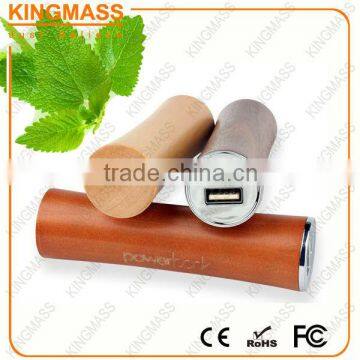 New Inventions Natural Wood Power bank 2600mAh power stick