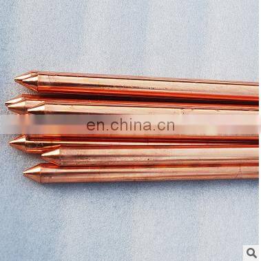 Low Price Bs Standard Solid Threaded Copperbonded Earth Rod Copper Bond Electrode Rods photo-3