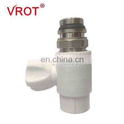Various Specifications White Ppr Double Union Brass Ball Valve For Ppr Pipe Fitting photo-2