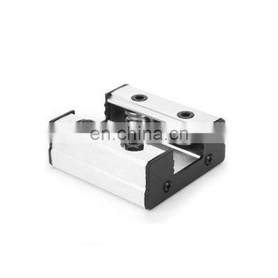 Low noise dustproof rail silver external double shaft linear guide bearing LGD6 LGD8 LGD12 LGD16