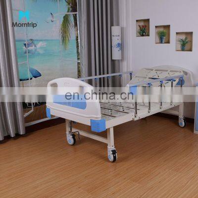Cheap Hot Selling Manual One Crank Function ABS Metal Medical Nursing Care Furniture Patient Hospital Bed for Clinica Cama photo-2