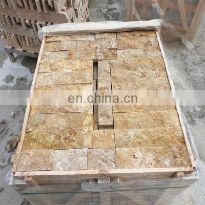 Customized Decoration New Fashion Model Luxury Decoration New Arrival Premium Split Face Travertine Mosaics Made in Turkey